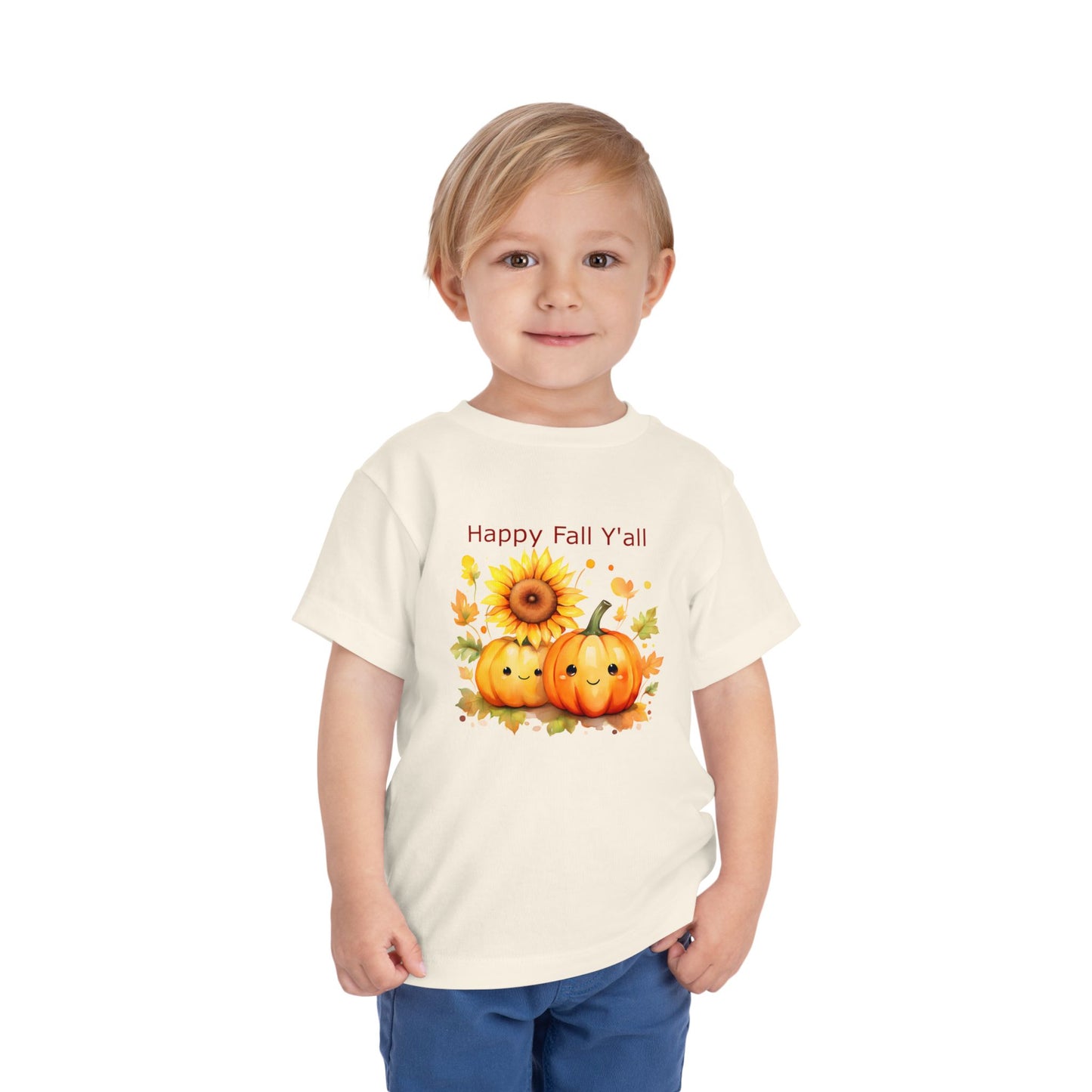 Toddler Tee - Autumn - Happy Fall Y'All (01)