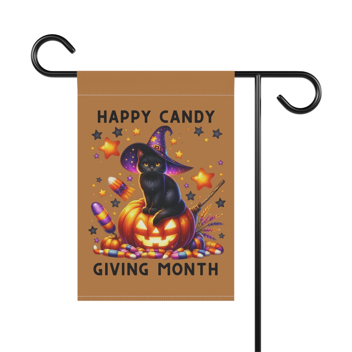 Garden Flag - Halloween - Happy Candy Giving Month (03a)