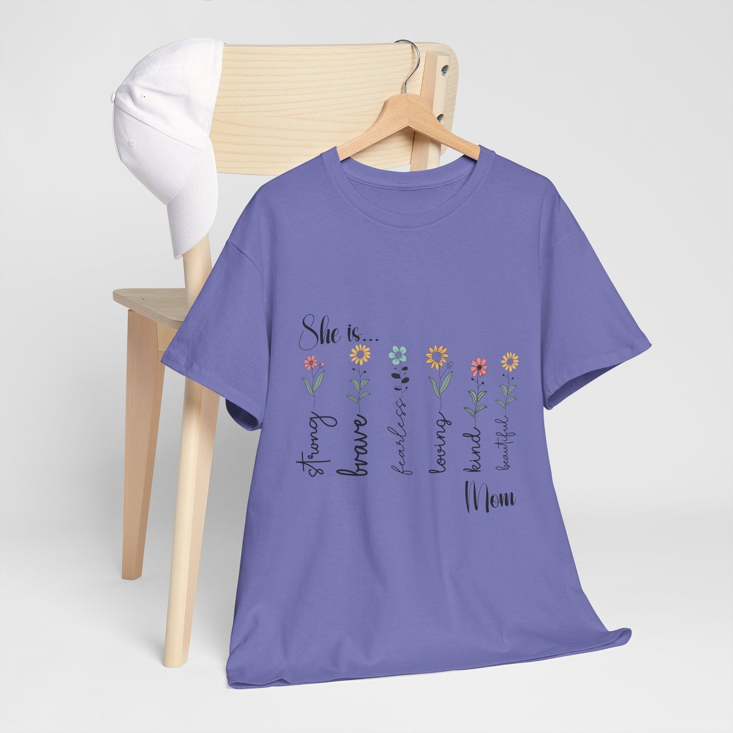 T-Shirt – Mom - Strong, Brave, Beautiful Floral Design