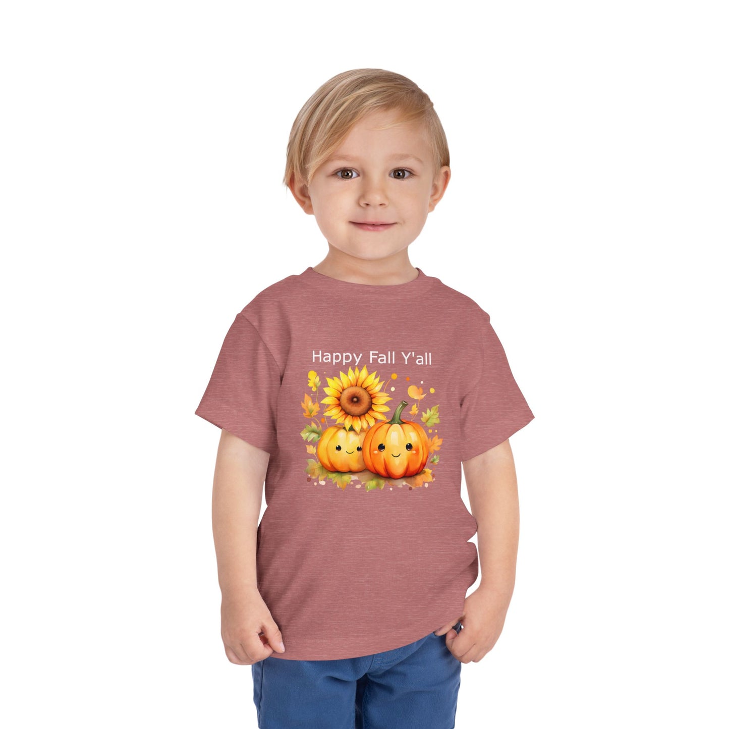 Toddler Tee - Autumn - Happy Fall Y'All (01)