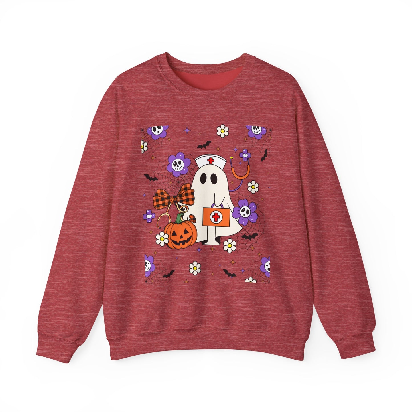 Sweatshirt - Medical / Halloween Ghost with Medical Stuff (01a)