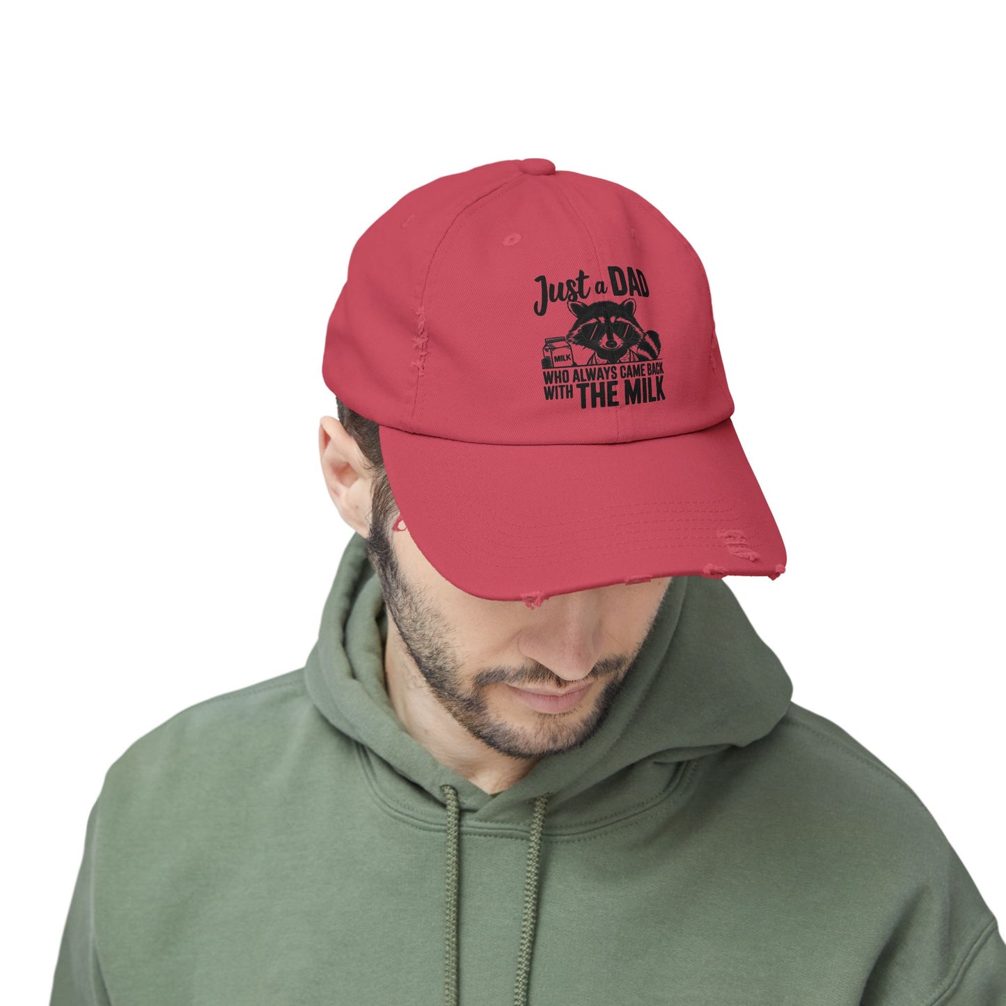 Distressed Cap - Dad / Funny - Just a dad (1)