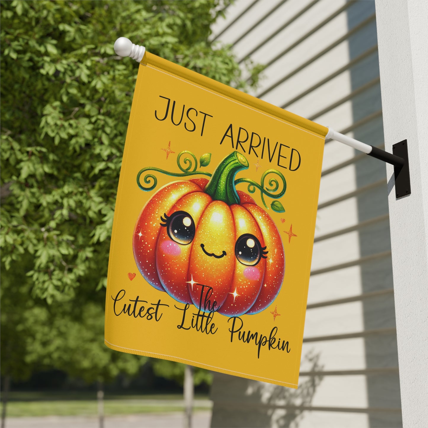 Garden Flag - Baby - Just Arrived...The Cutest Little Pumpkin (01a)