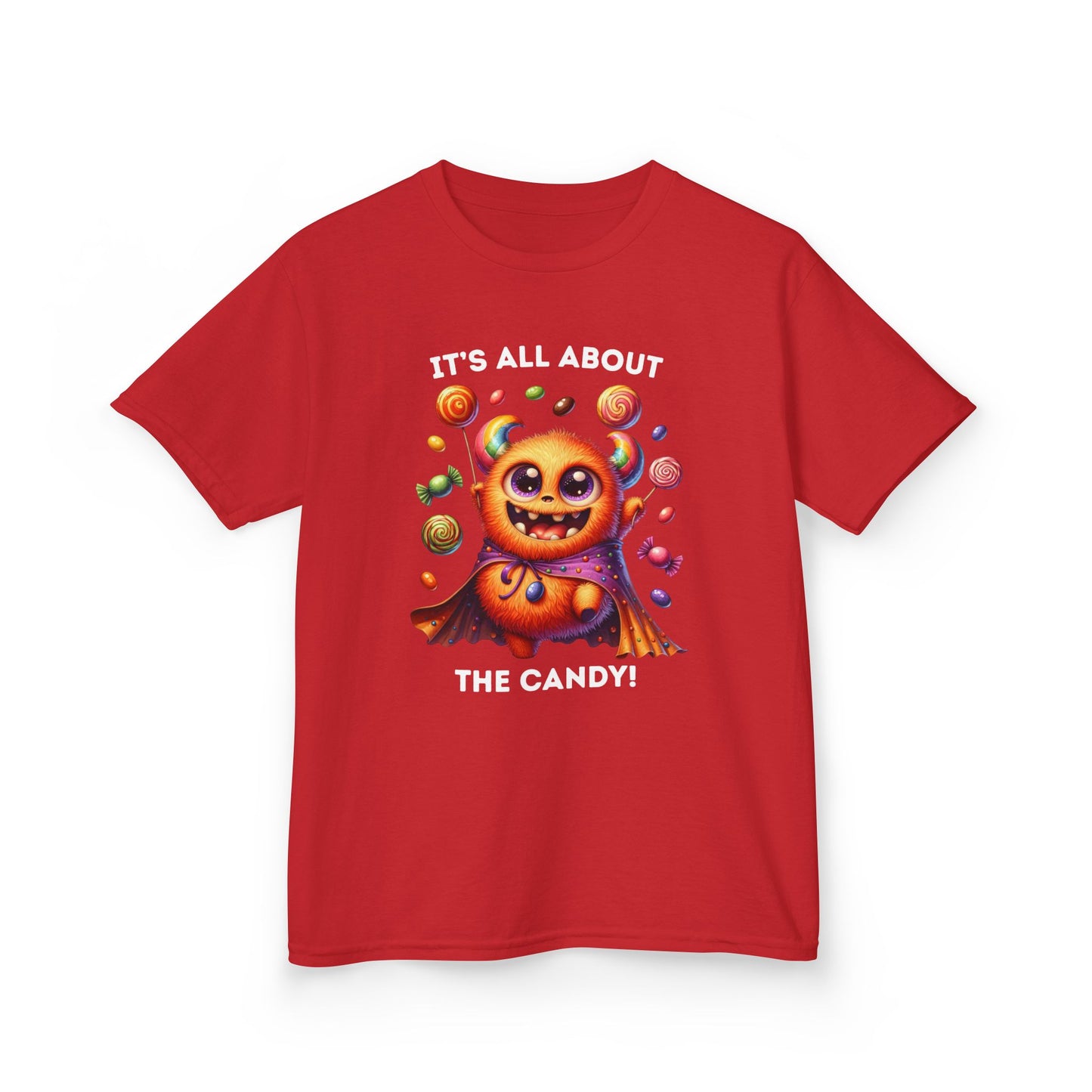 Child Tee - Halloween / Monster - It's all about the Candy! (01a)