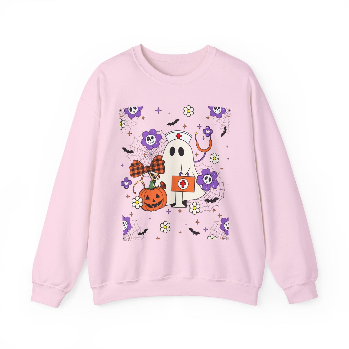 Sweatshirt - Medical / Halloween Ghost with Medical Stuff (01a)