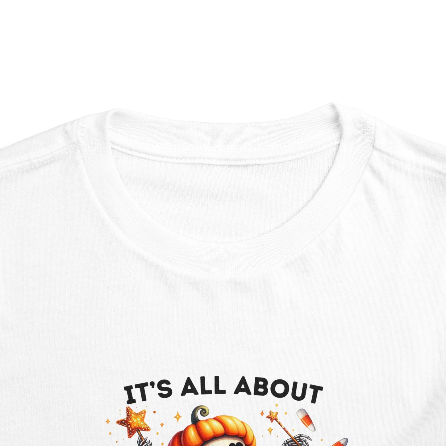 Toddler Tee - Halloween / Ballet Skeleton - It's all about the Candy! (01a)