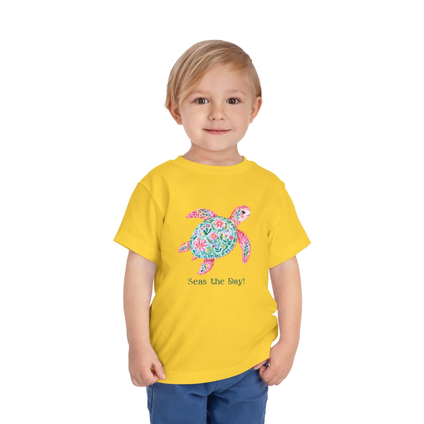 Toddler Tee - Animal - Seas the Day Turtle (01)