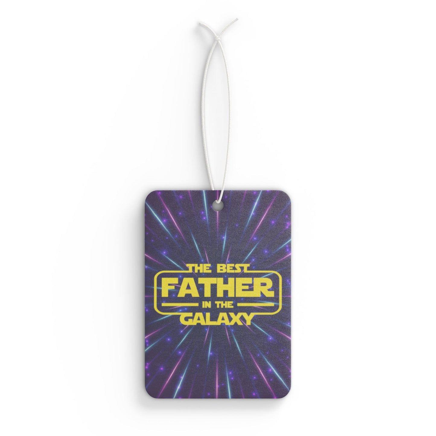 Car Air Freshener - Dad - Best Father in Galaxy (1)