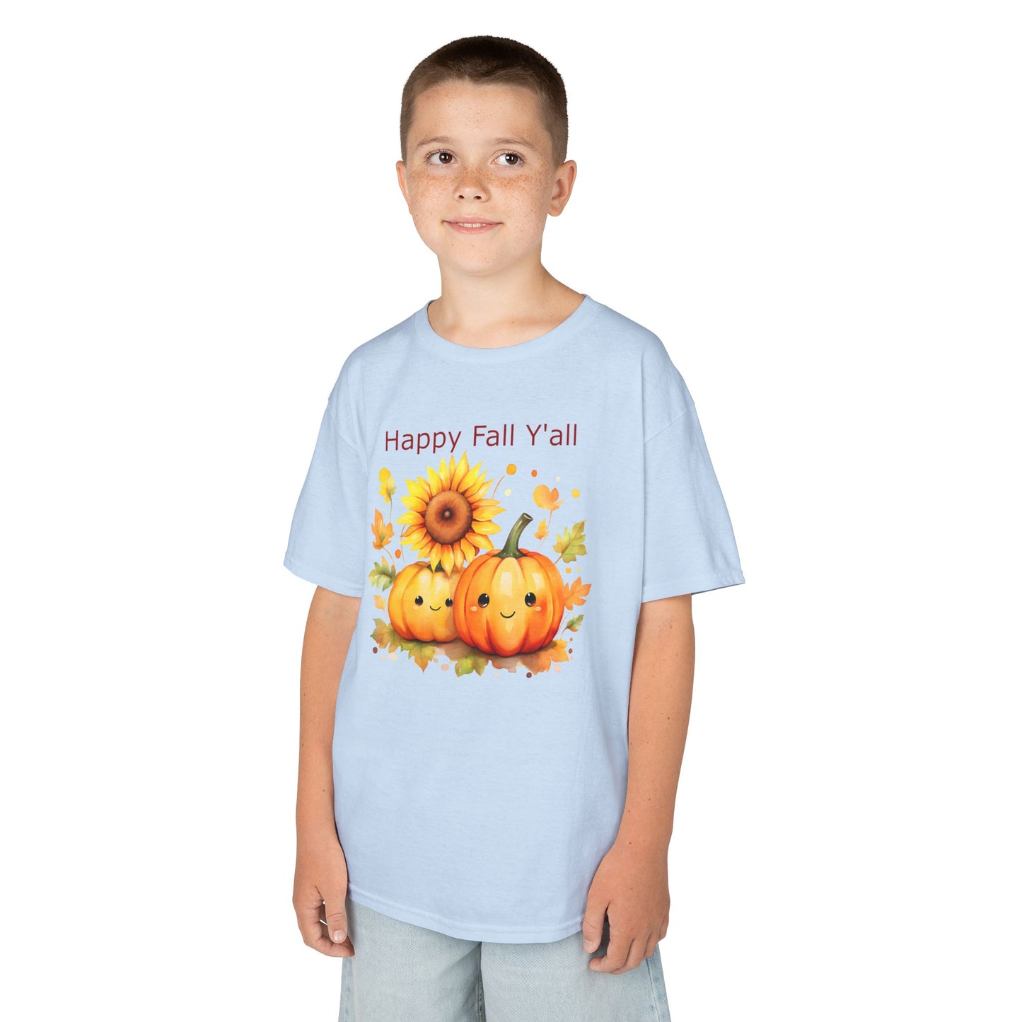 Child Tee - Autumn - Happy Fall Y'All (01)