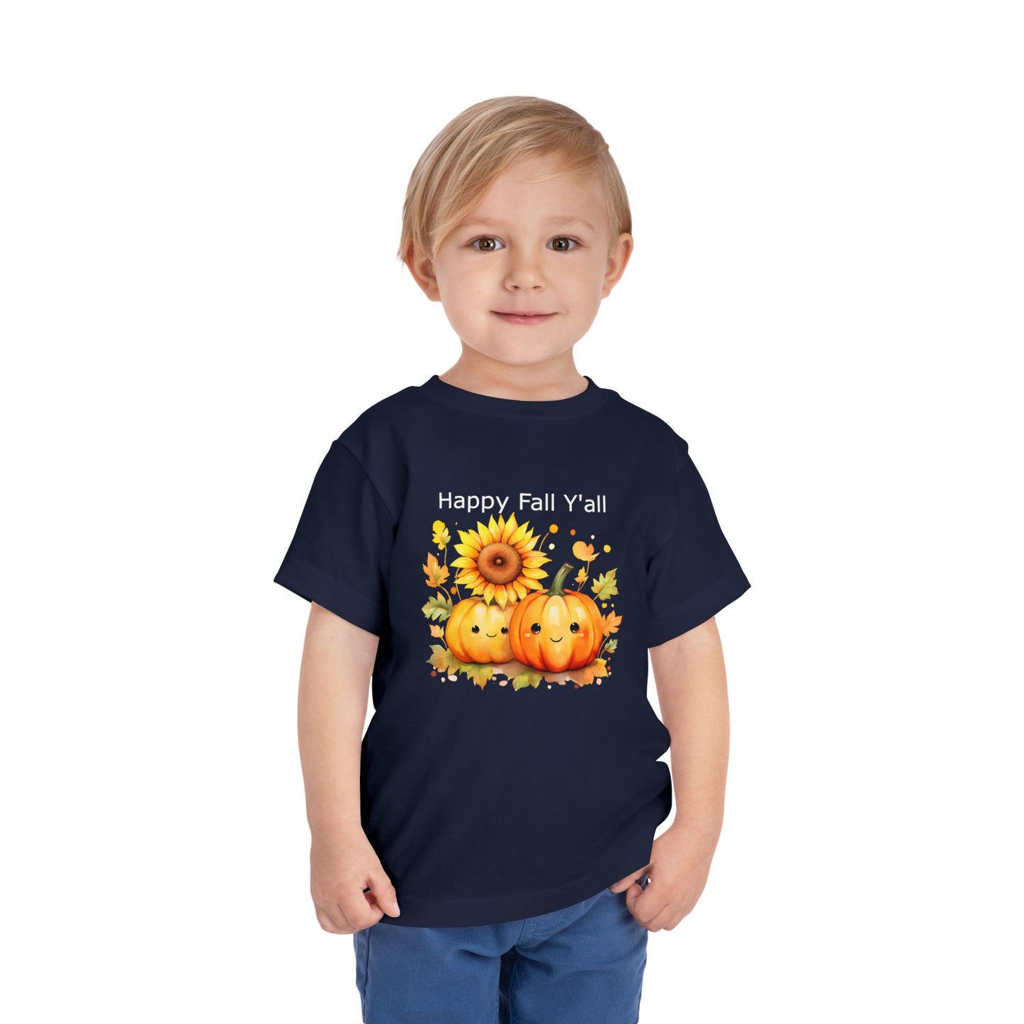 Toddler Tee - Autumn - Happy Fall Y'All (01)