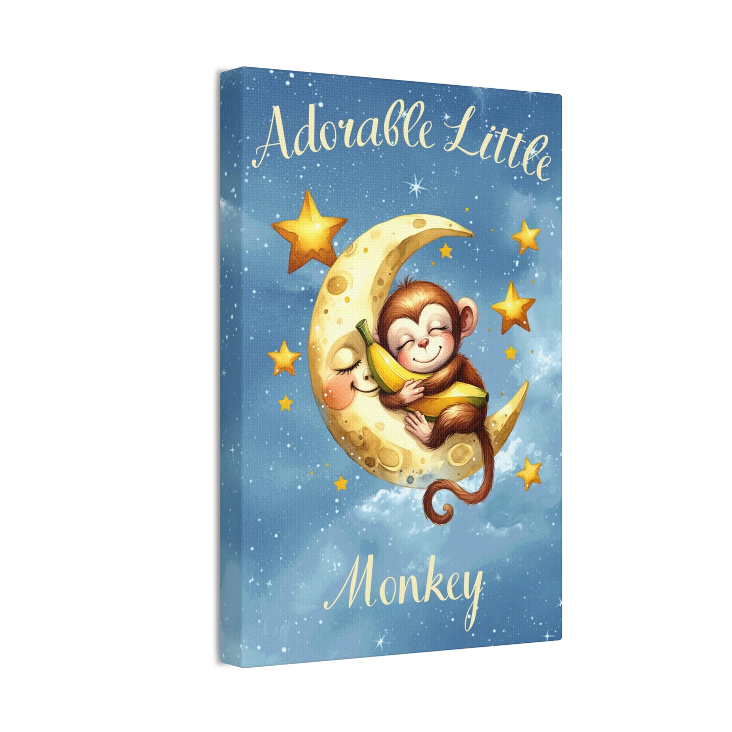 Nursery Canvas - Adorable Little Monkey