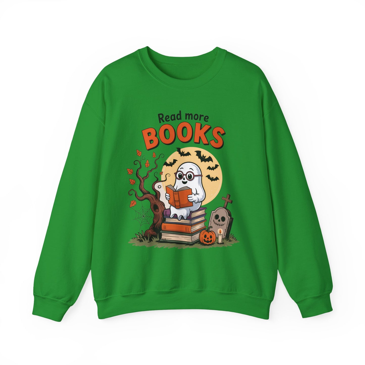 Sweatshirt - Teacher / Halloween - Read More Books (1a)