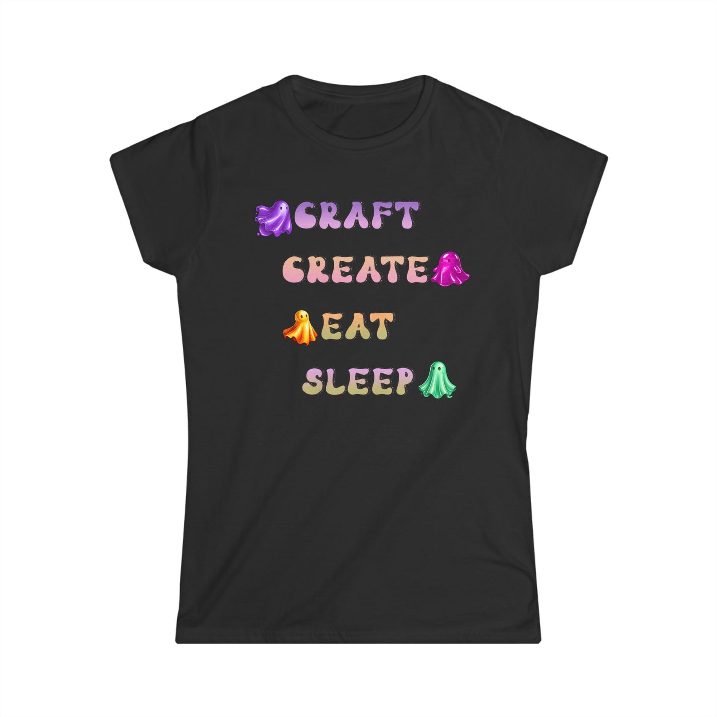 Female T-Shirt - Halloween - Craft Create Eat Sleep #spookyseason (01a)