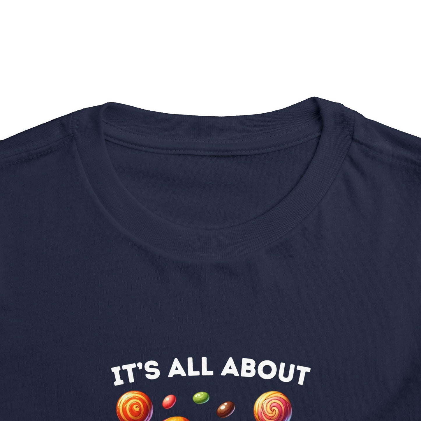 Toddler Tee - Halloween / Monster - It's all about the Candy! (01a)