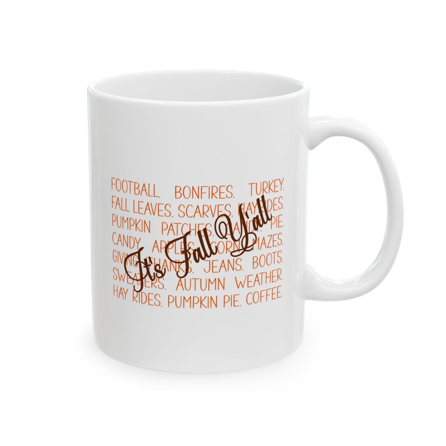 Ceramic Mug - Autumn - It's Fall Y'all (1b)