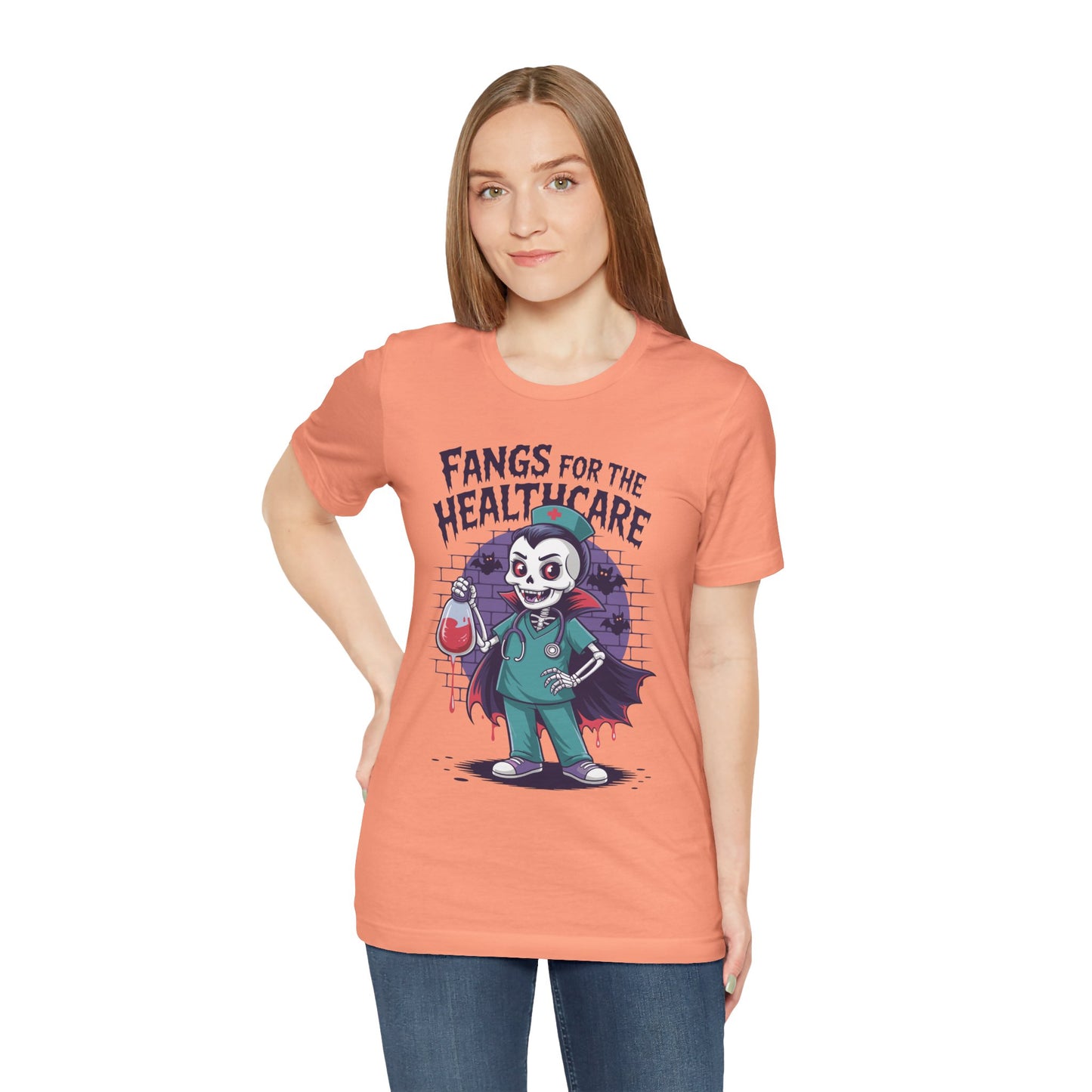 T-Shirt - Medical / Halloween - Fangs for the Healthcare (01a)