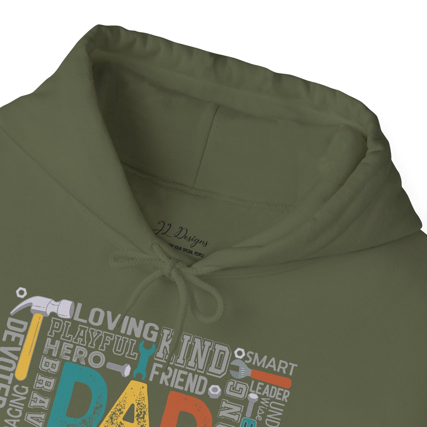 Hoodie - Dad - Handyman Dad (1) - Light Writing