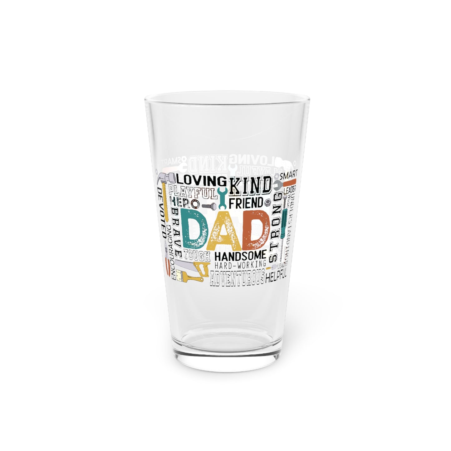 Pint Glass, 16oz - Dad - Handyman Dad (1)
