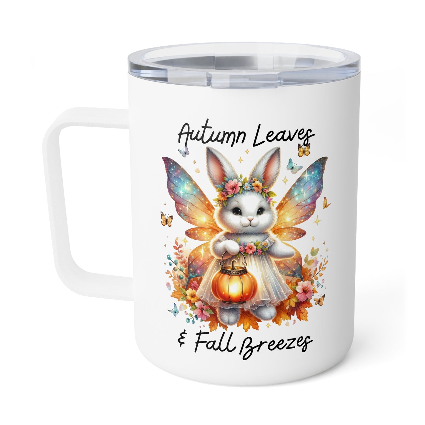 Insulated Mug - Autumn Leaves & Fall Breezes (01a)