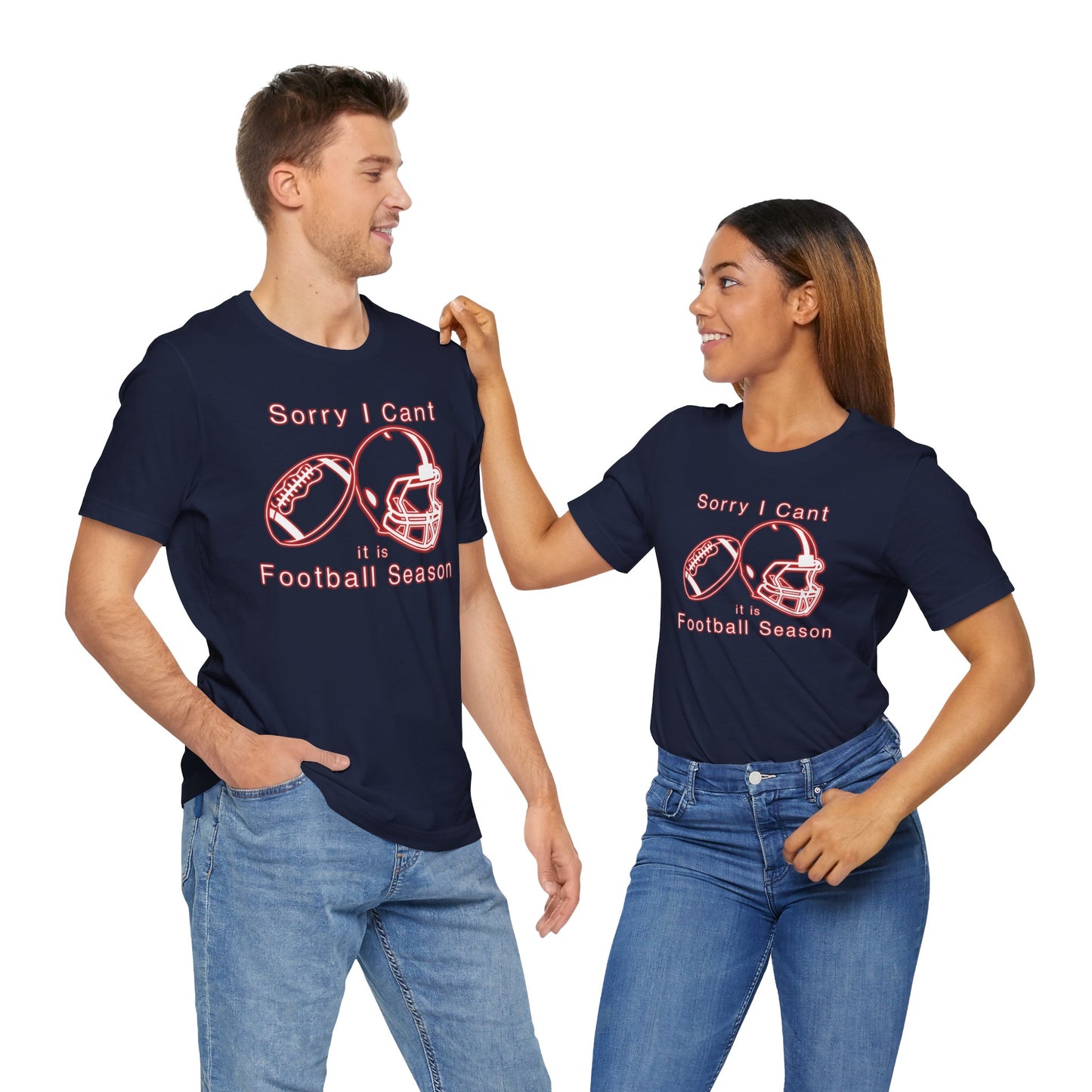T-shirt - Football - Sorry I Cant (01e)