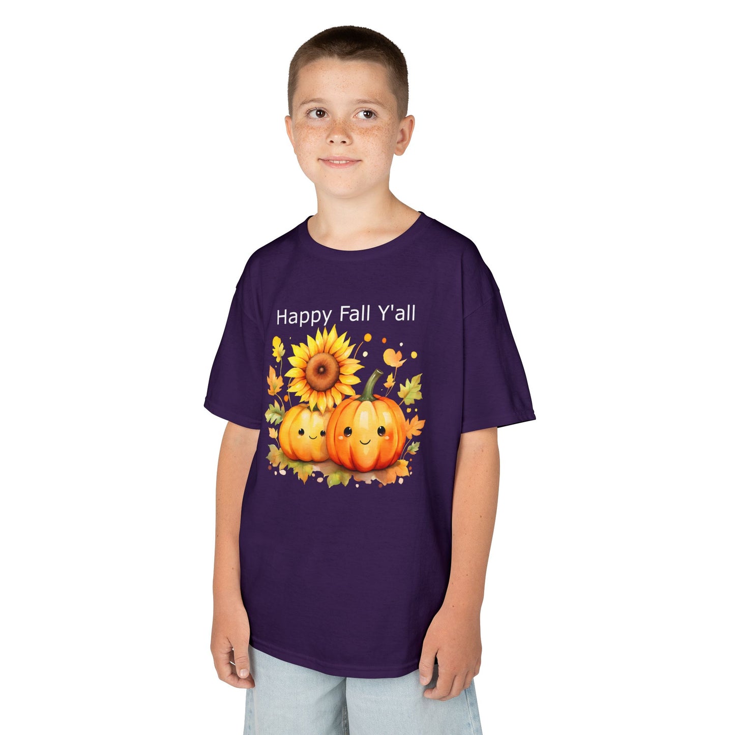 Child Tee - Autumn - Happy Fall Y'All (01)
