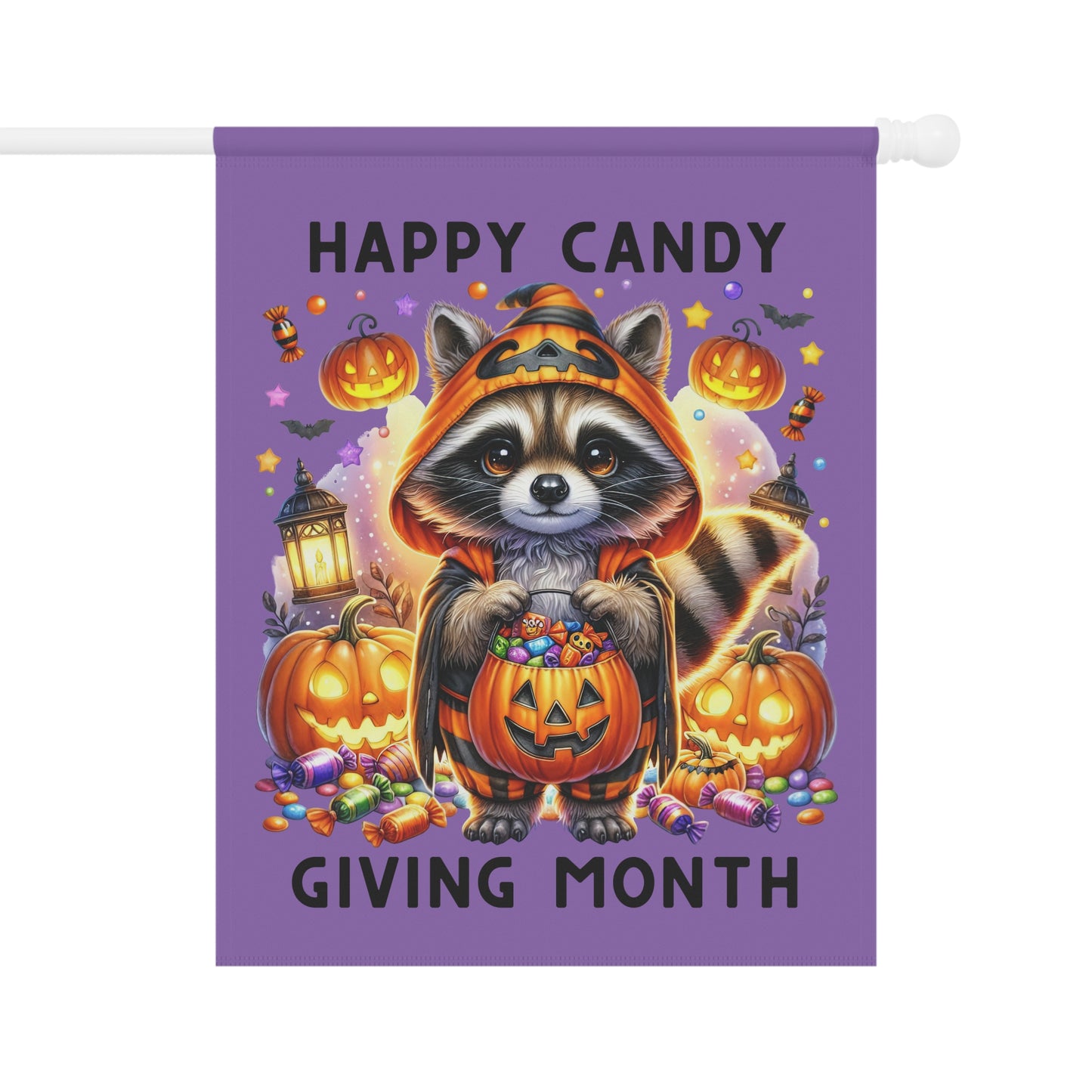 Garden Flag - Halloween - Happy Candy Giving Month (01a)