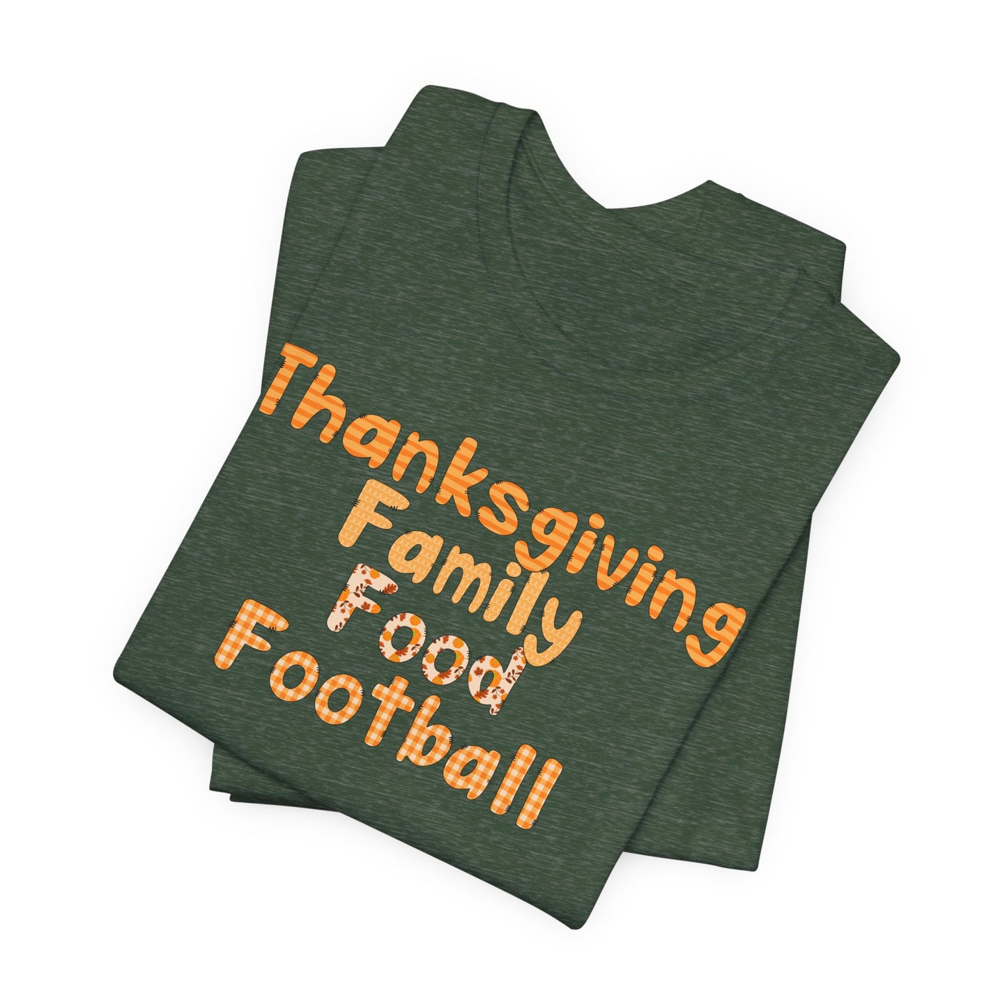 T-shirt - Thanksgiving - Family Food Football (01a)