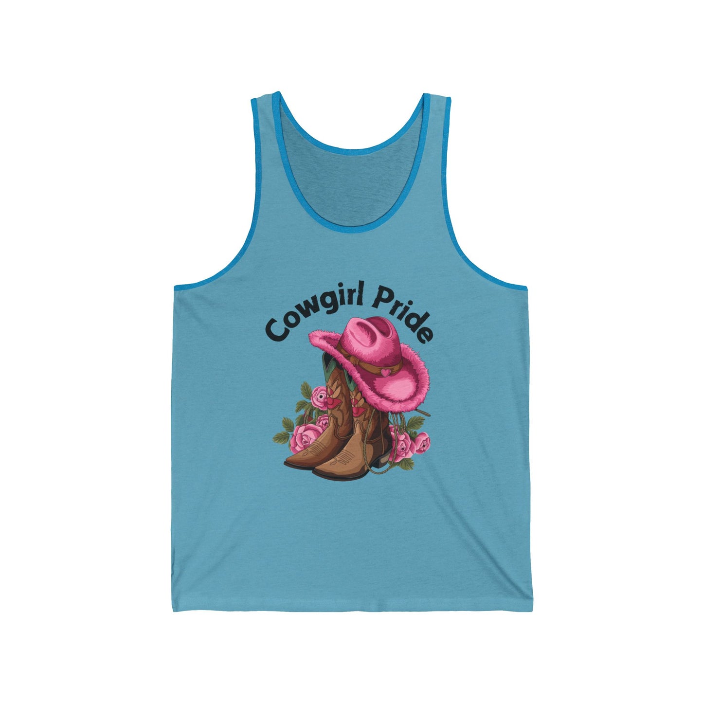 Female Tank Top - Cowgirl Pride (1) - Black Writing