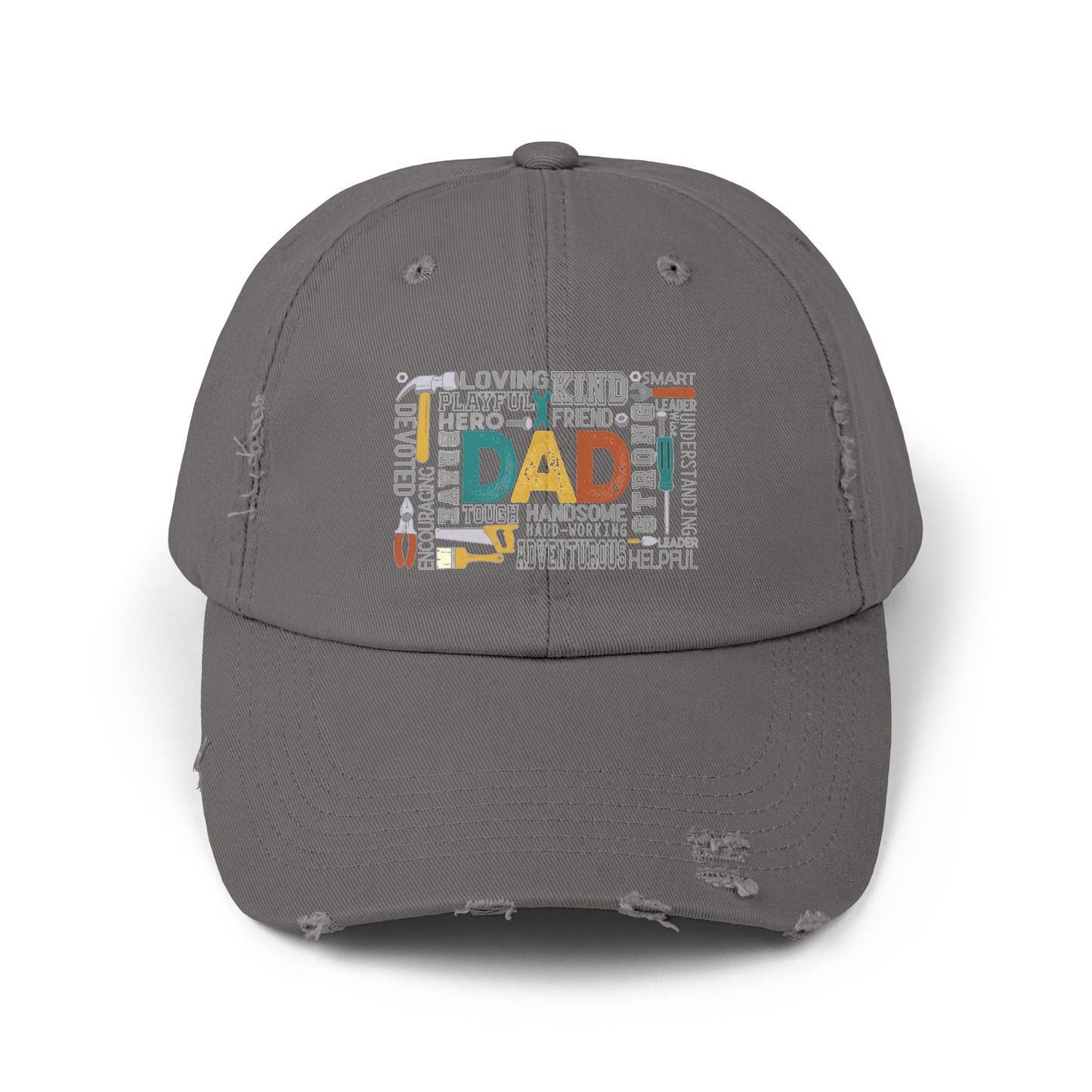 Distressed Cap - Dad - Handyman Dad (1) - Light Writing
