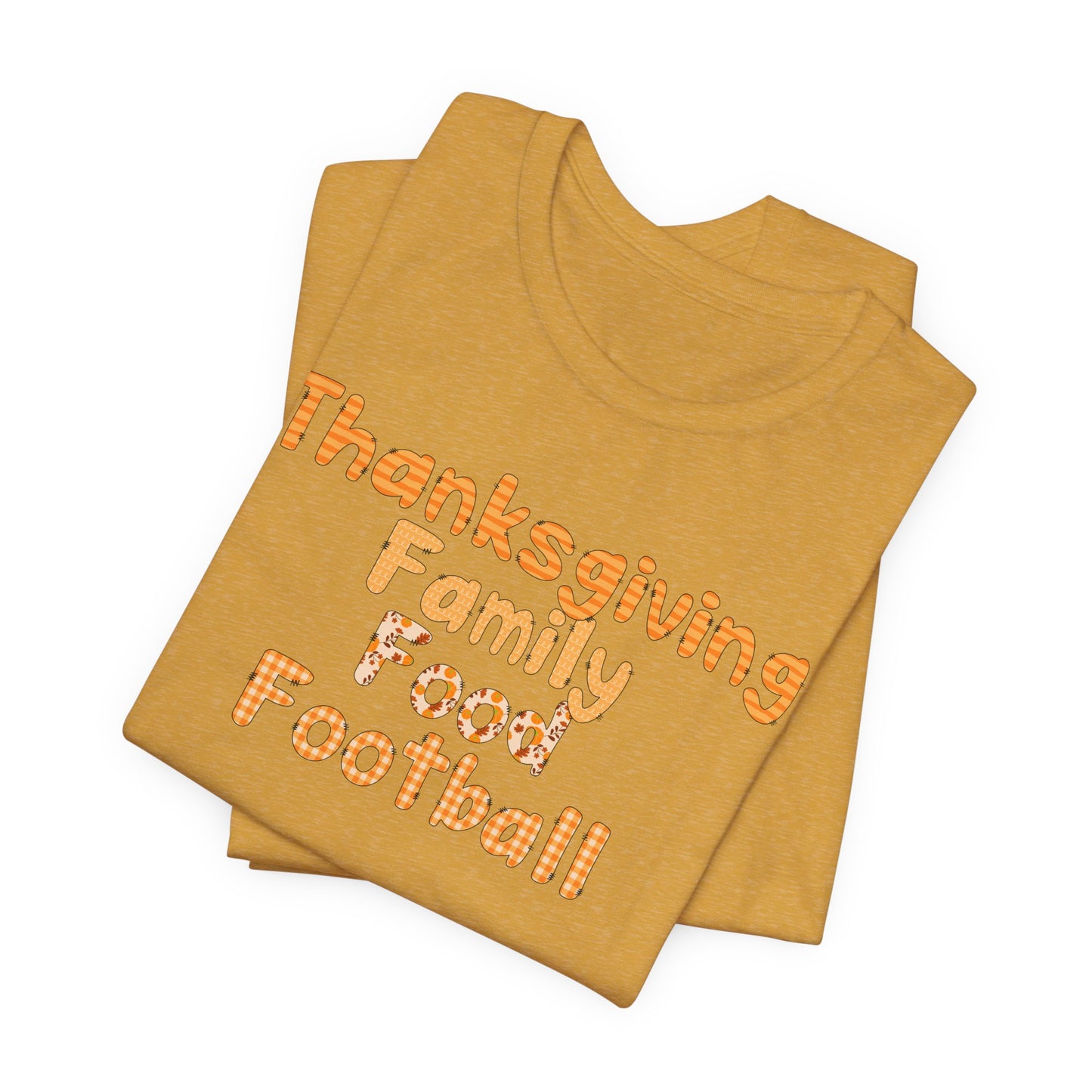 T-shirt - Thanksgiving - Family Food Football (01a)