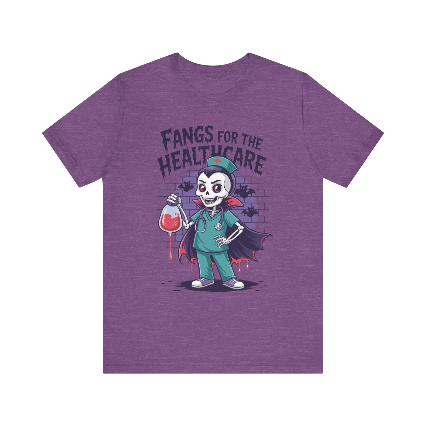 T-Shirt - Medical / Halloween - Fangs for the Healthcare (01a)