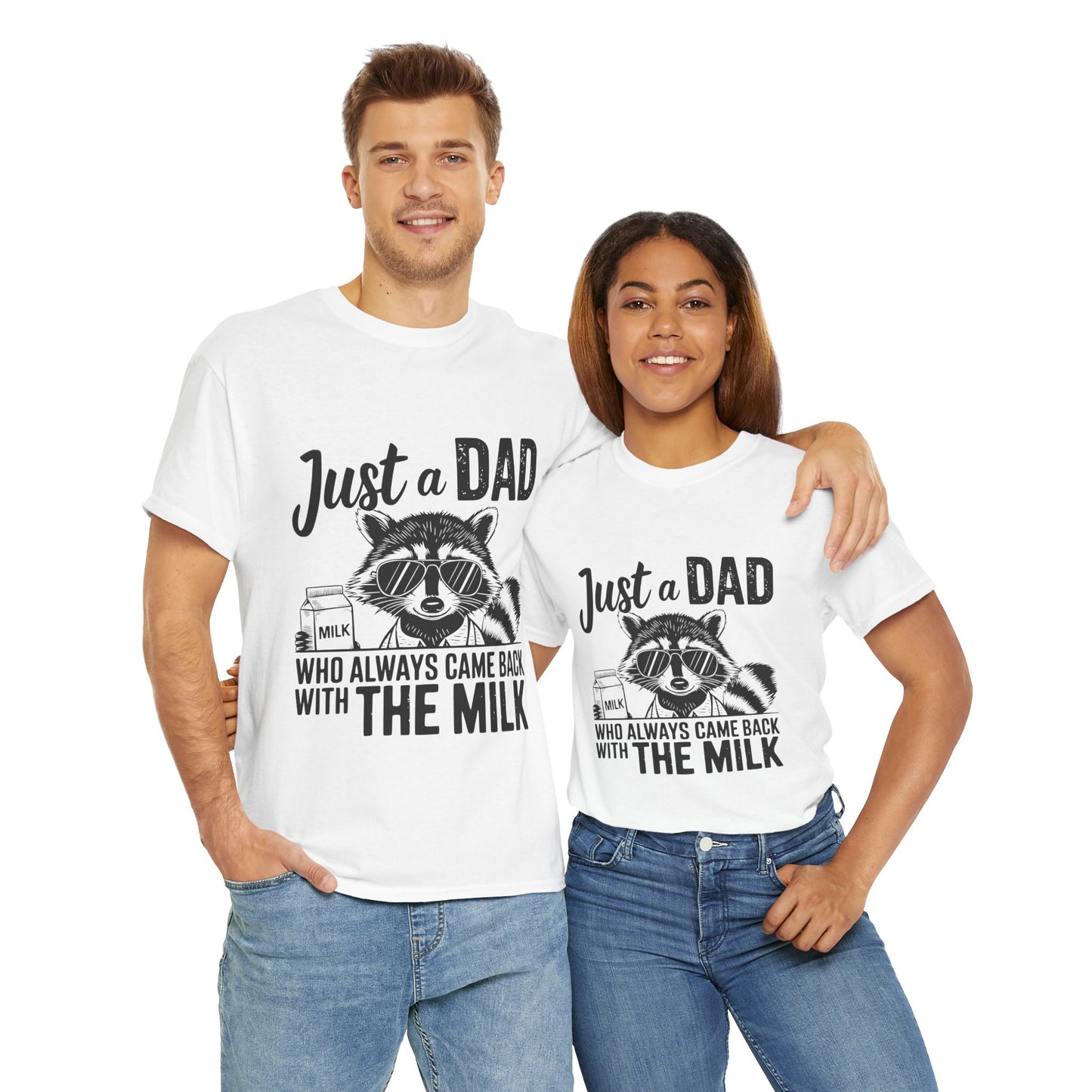 T-Shirt - Dad / Funny - Just a Dad (1) - Black Writing