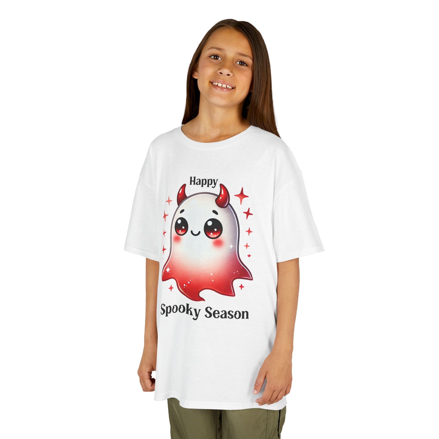 Child Tee - Halloween / Ghost - Happy Spooky Season (01a)