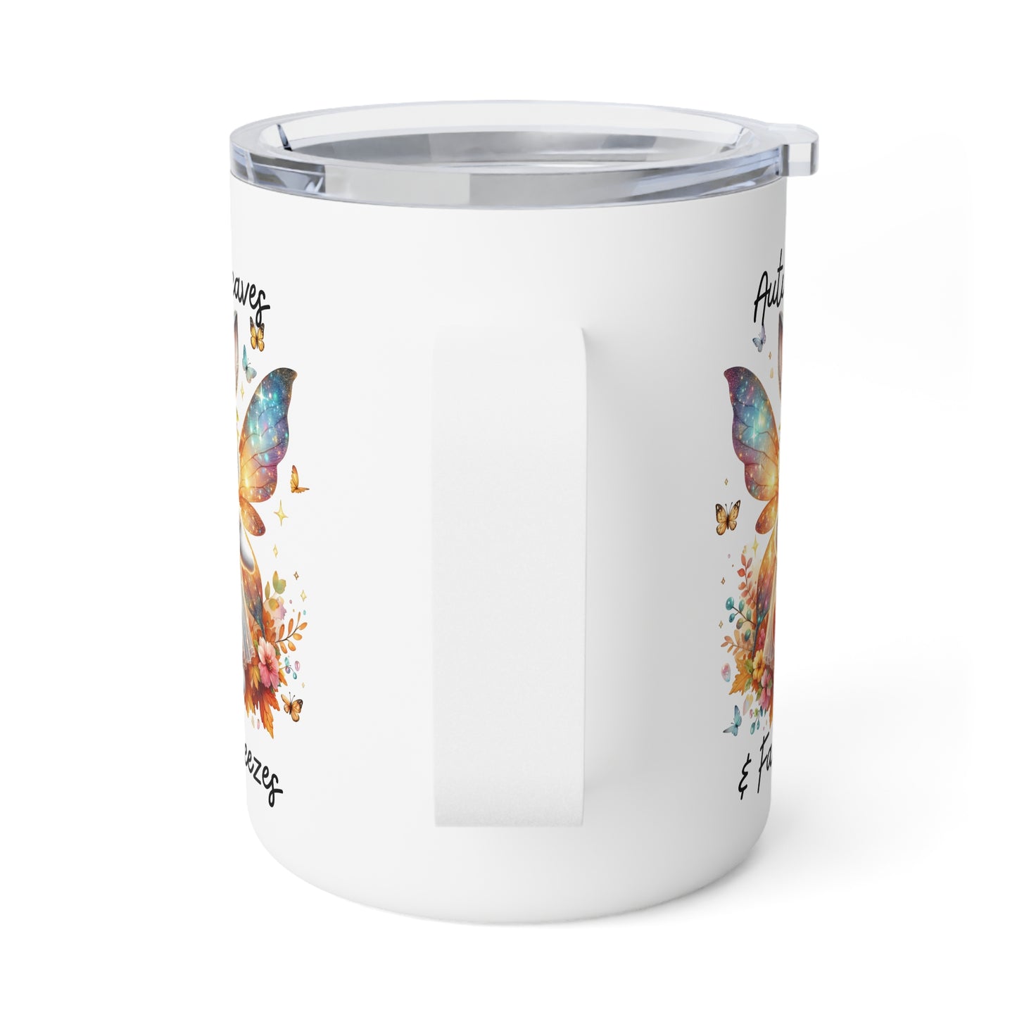 Insulated Mug - Autumn Leaves & Fall Breezes (01a)