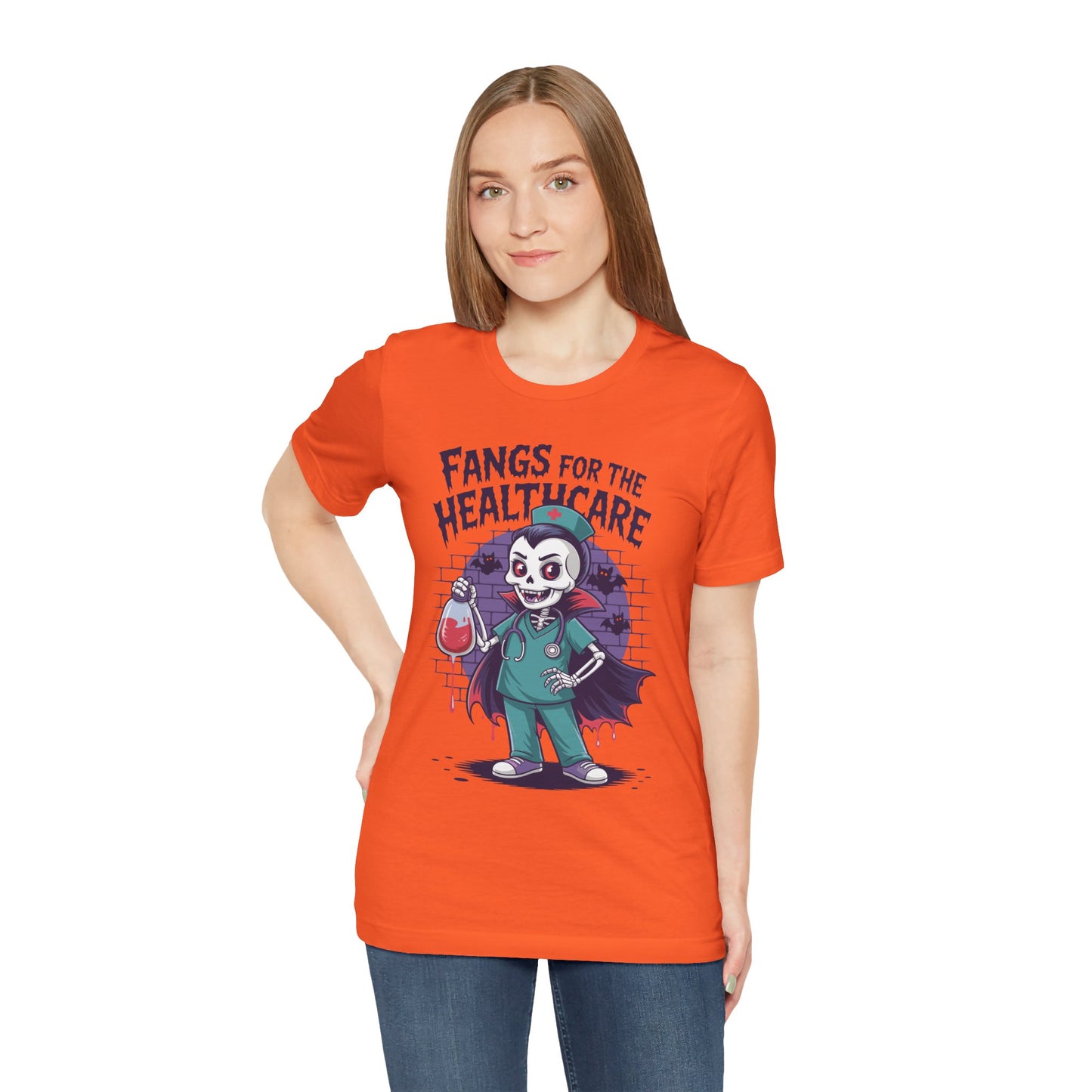 T-Shirt - Medical / Halloween - Fangs for the Healthcare (01a)