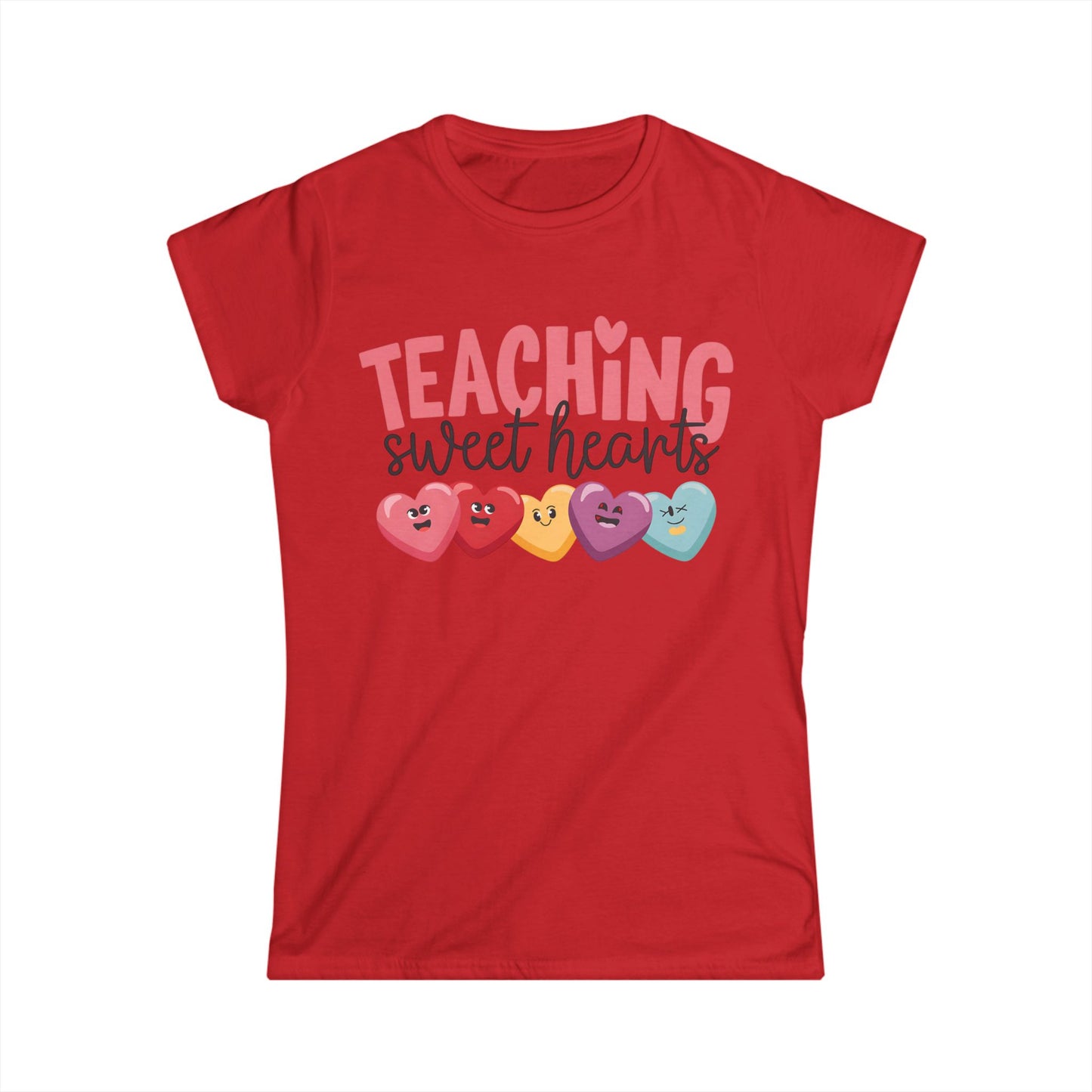Female T-Shirt - Teacher / Valentine - Teaching Sweet Hearts (01)