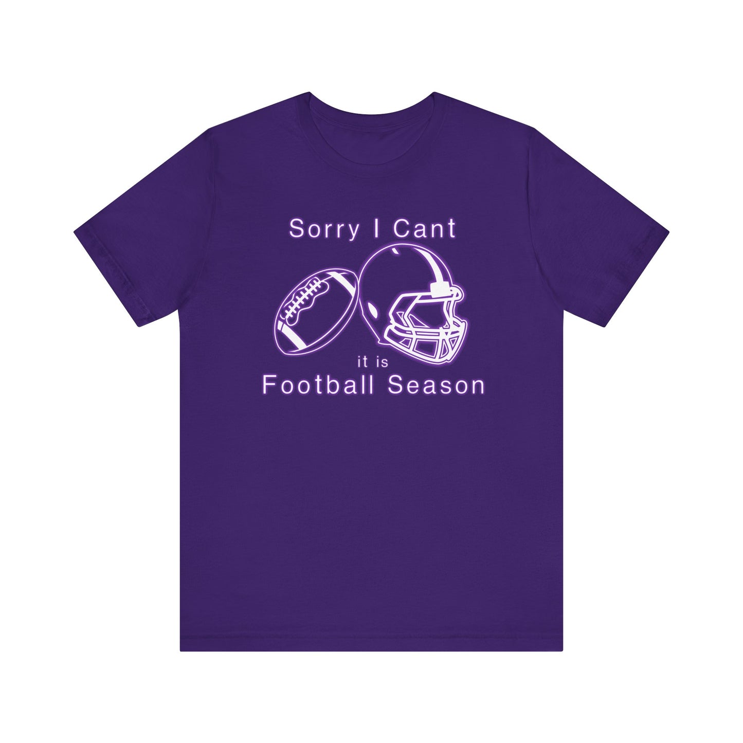 T-shirt - Football - Sorry I Cant (01c)