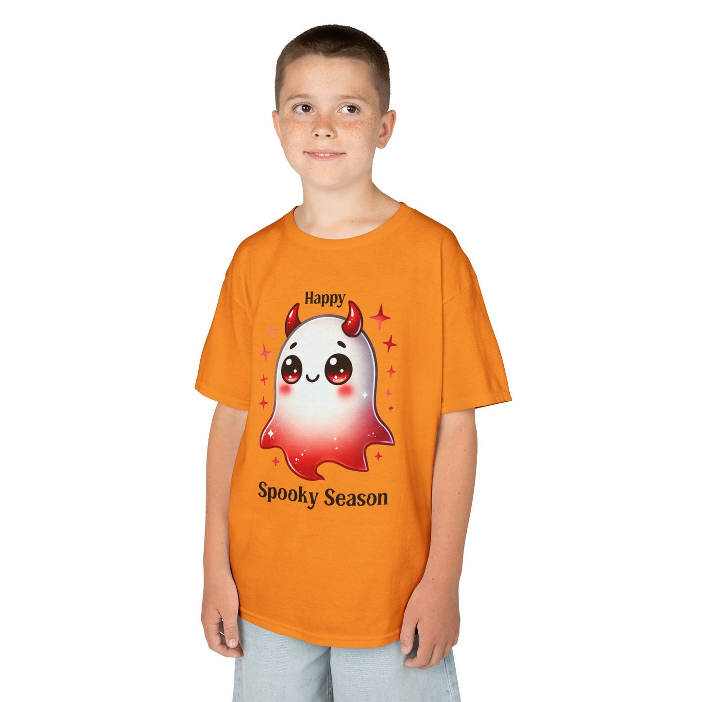 Child Tee - Halloween / Ghost - Happy Spooky Season (01a)