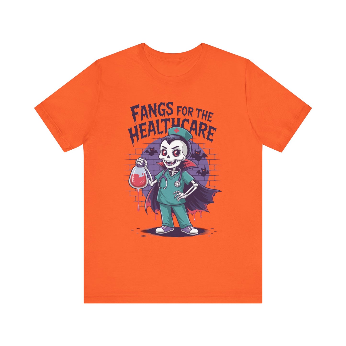 T-Shirt - Medical / Halloween - Fangs for the Healthcare (01a)