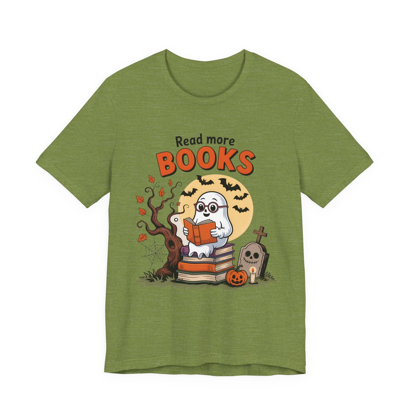 T-Shirt - Teacher / Halloween - Read More Books (01a)