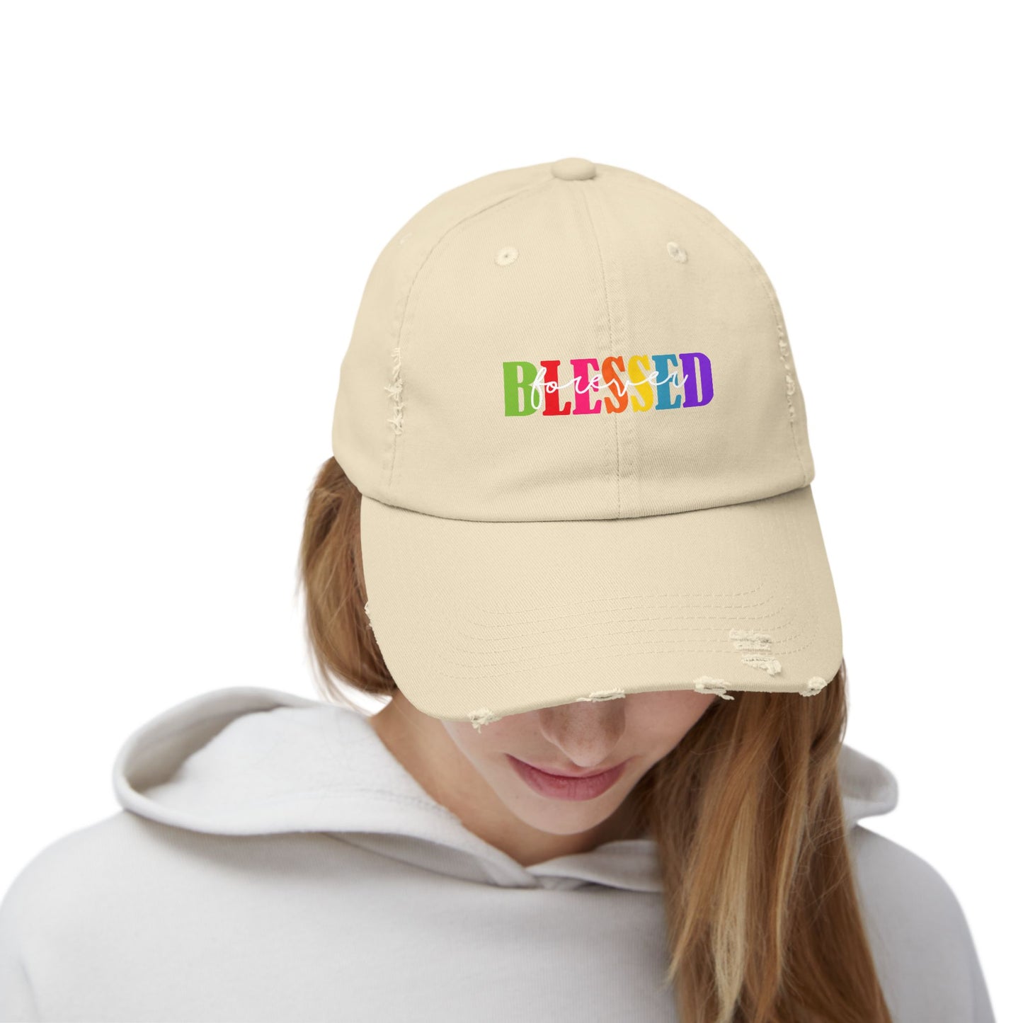 Distressed Cap - Faith - Blessed Forever (1)