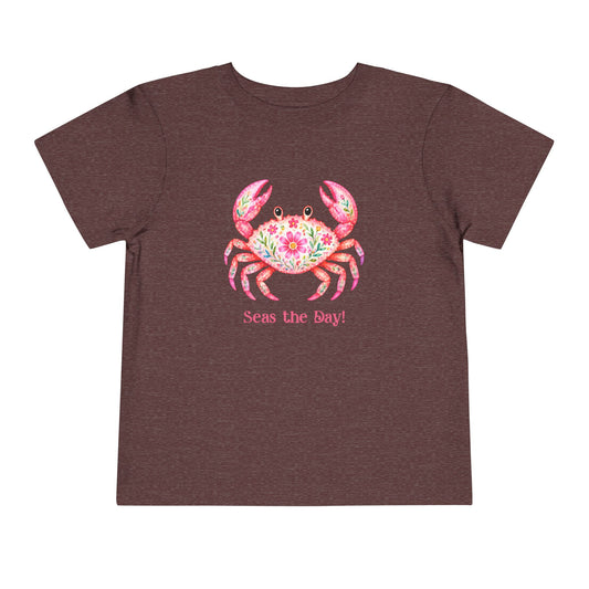 Toddler Tee - Animal - Seas the Day Crab (01)