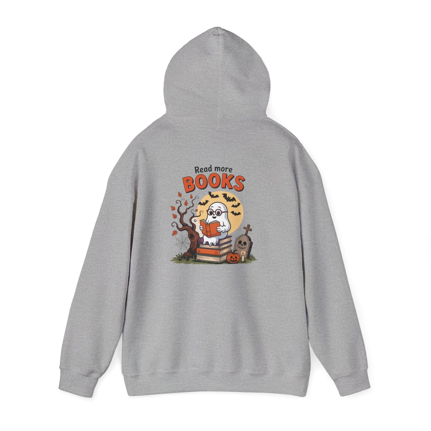 Heavy Blend Hoodie - Teacher/Halloween - Read More Books (01a)