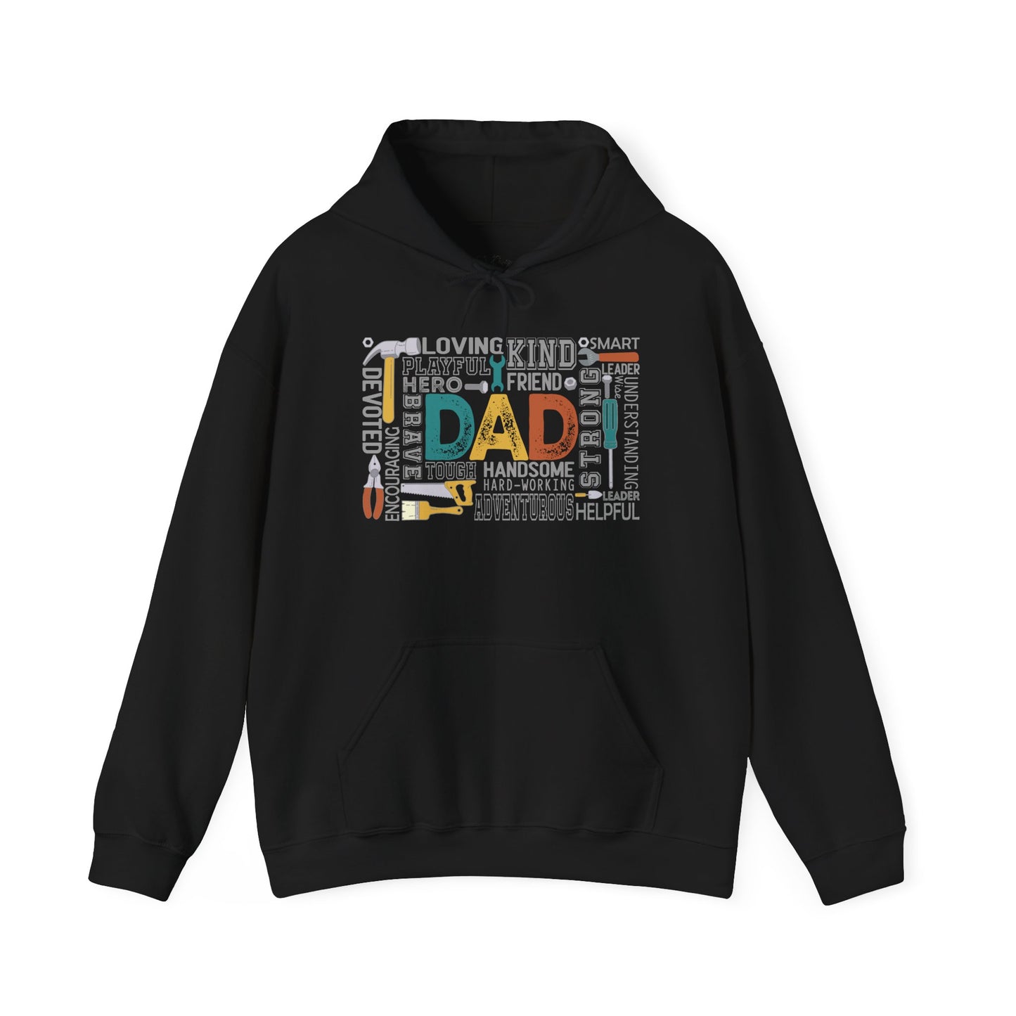 Hoodie - Dad - Handyman Dad (1) - Light Writing