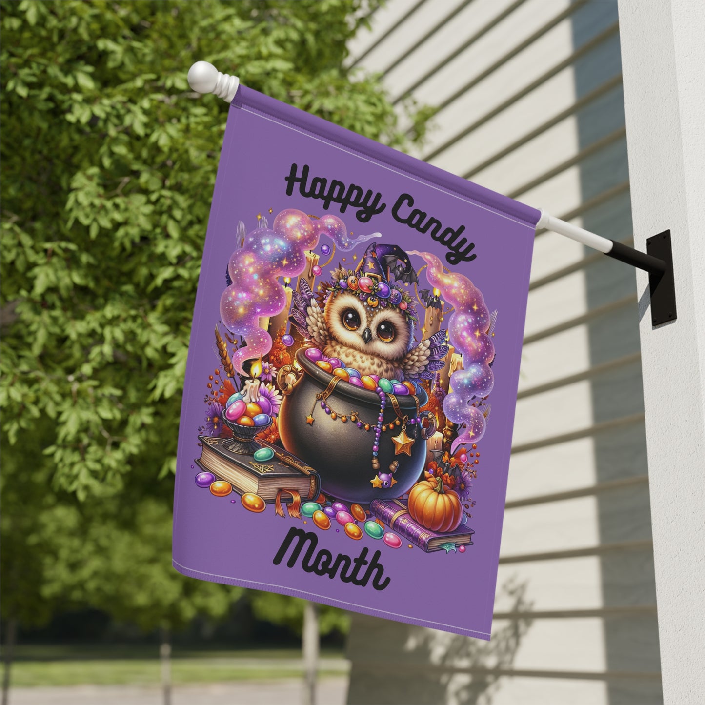 Garden Flag - Halloween - Happy Candy Month (01)