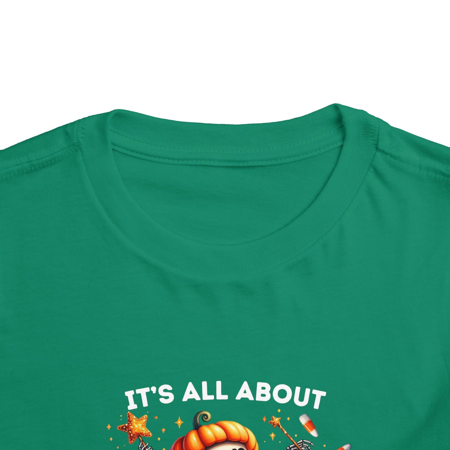 Toddler Tee - Halloween / Ballet Skeleton - It's all about the Candy! (01a)