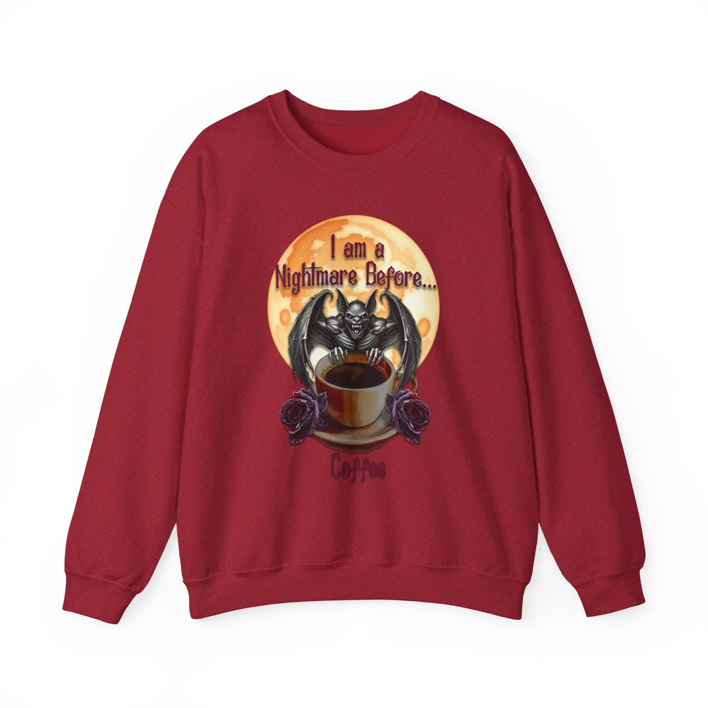 Sweatshirt - Halloween - Nightmare Before Coffee (1a) - Front Only