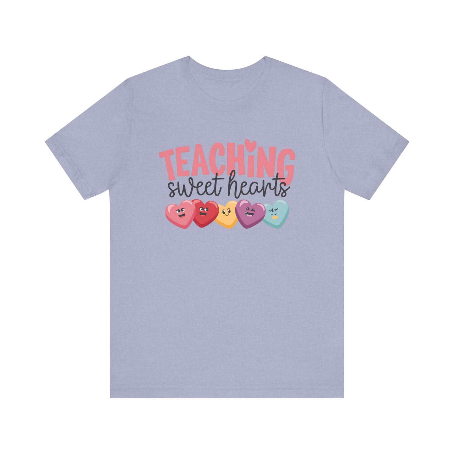 T-Shirt - Teacher / Valentine - Teaching Sweet Hearts (01) - Light colors