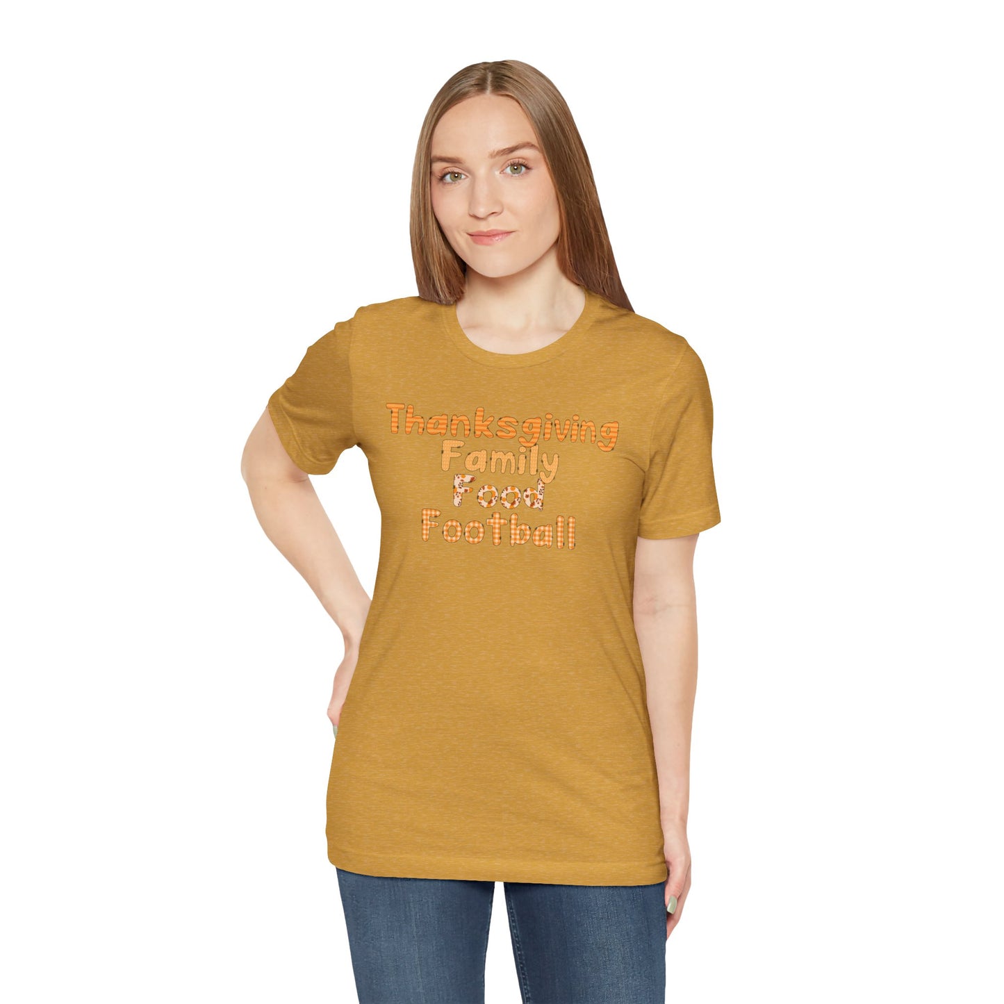 T-shirt - Thanksgiving - Family Food Football (01a)