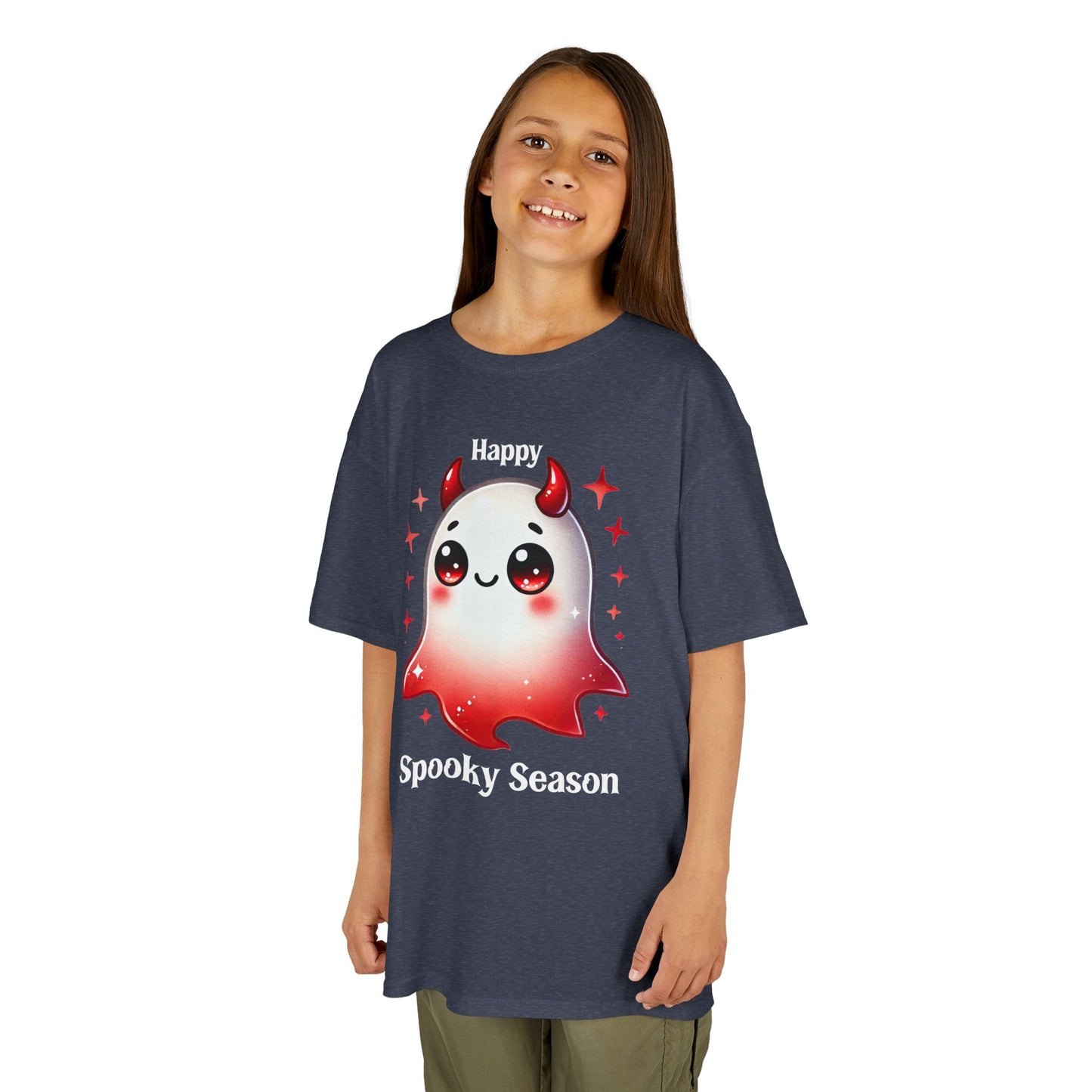 Child Tee - Halloween / Ghost - Happy Spooky Season (01a)